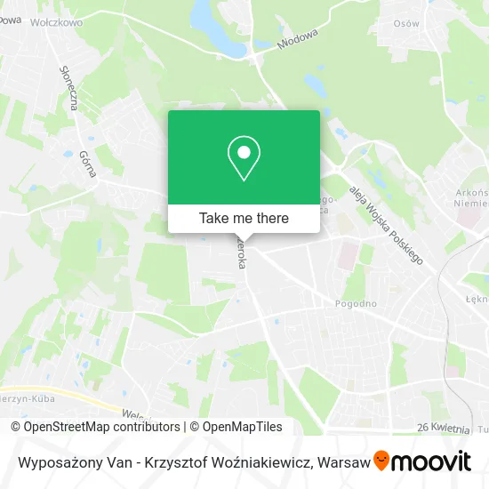 Wyposażony Van - Krzysztof Woźniakiewicz map