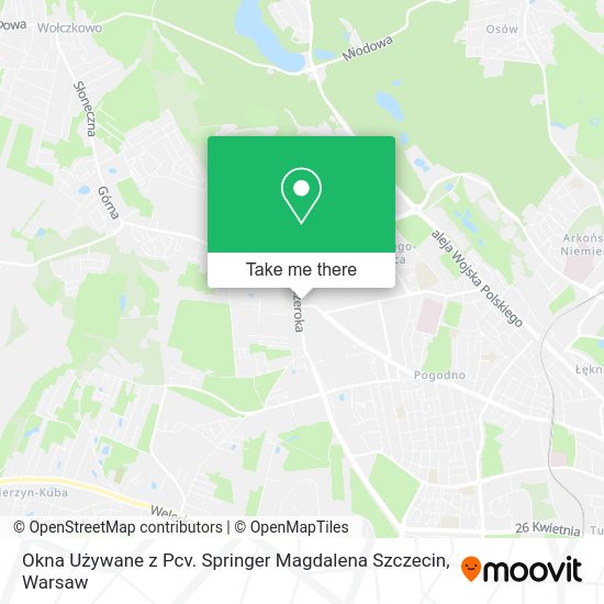 Okna Używane z Pcv. Springer Magdalena Szczecin map