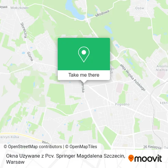 Okna Używane z Pcv. Springer Magdalena Szczecin map