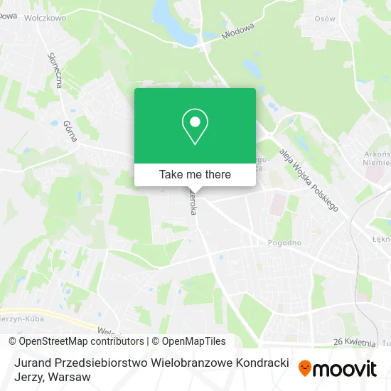 Jurand Przedsiebiorstwo Wielobranzowe Kondracki Jerzy map