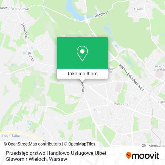 Przedsiębiorstwo Handlowo-Usługowe Ulbet Sławomir Wieloch map