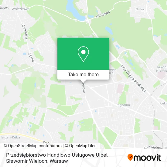 Przedsiębiorstwo Handlowo-Usługowe Ulbet Sławomir Wieloch map