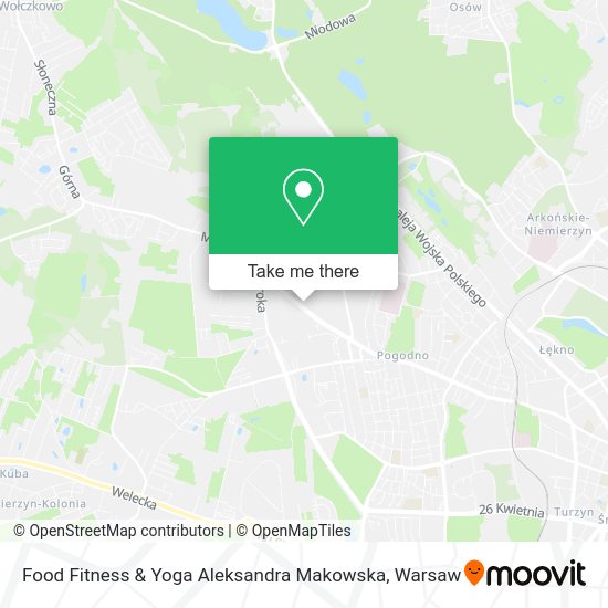 Food Fitness & Yoga Aleksandra Makowska map