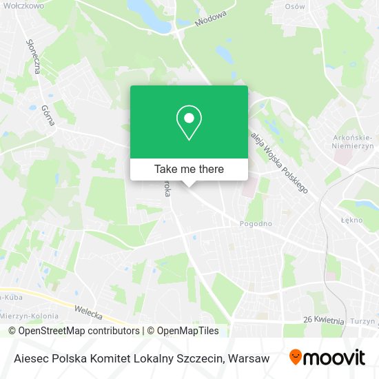 Aiesec Polska Komitet Lokalny Szczecin map