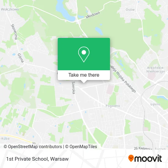 1st Private School map
