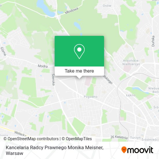 Kancelaria Radcy Prawnego Monika Meisner map