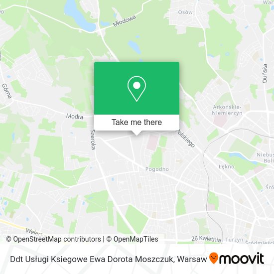 Ddt Usługi Ksiegowe Ewa Dorota Moszczuk map