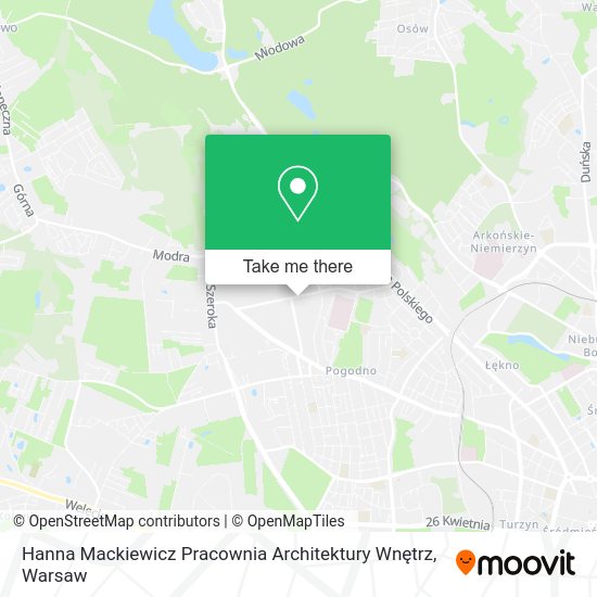 Hanna Mackiewicz Pracownia Architektury Wnętrz map