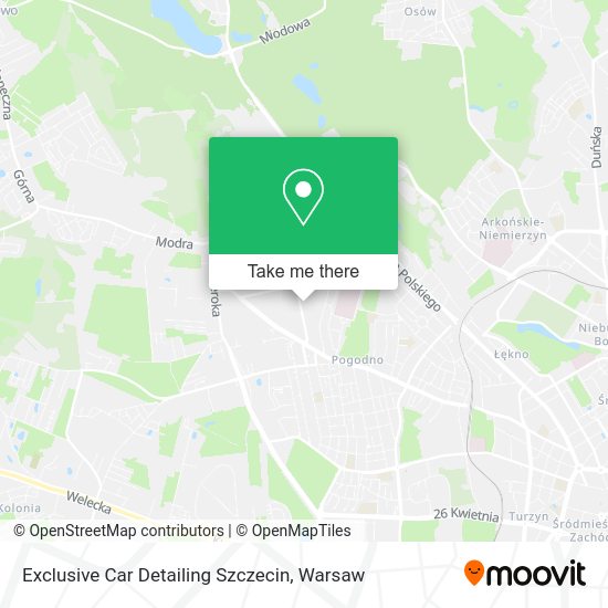 Exclusive Car Detailing Szczecin map