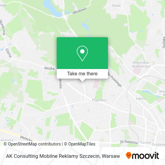 AK Consulting Mobilne Reklamy Szczecin map