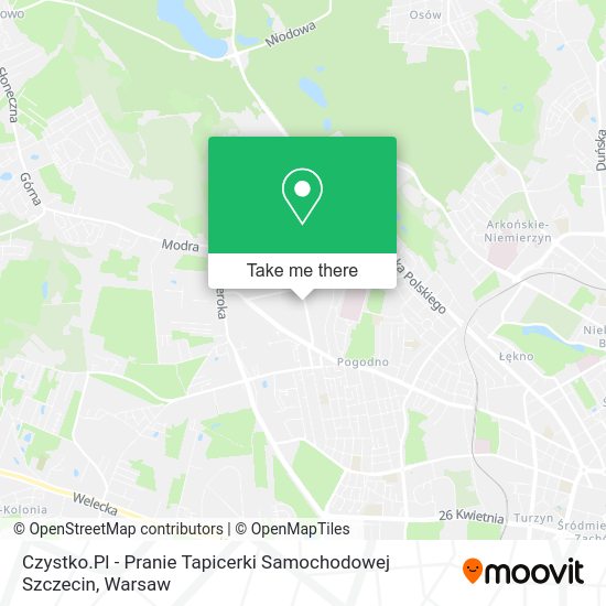 Czystko.Pl - Pranie Tapicerki Samochodowej Szczecin map