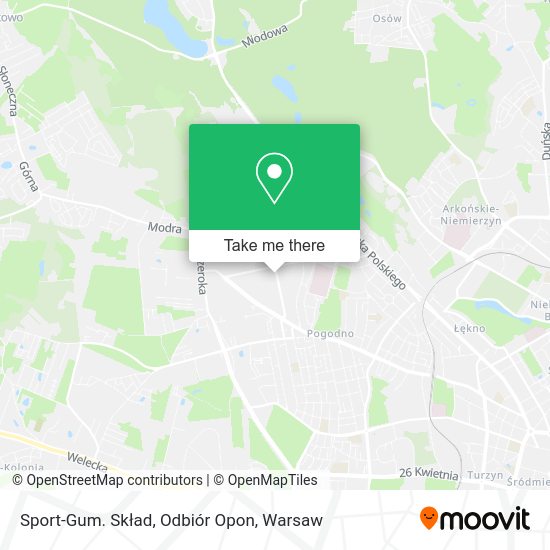 Sport-Gum. Skład, Odbiór Opon map