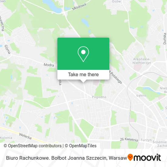 Biuro Rachunkowe. Bołbot Joanna Szczecin map