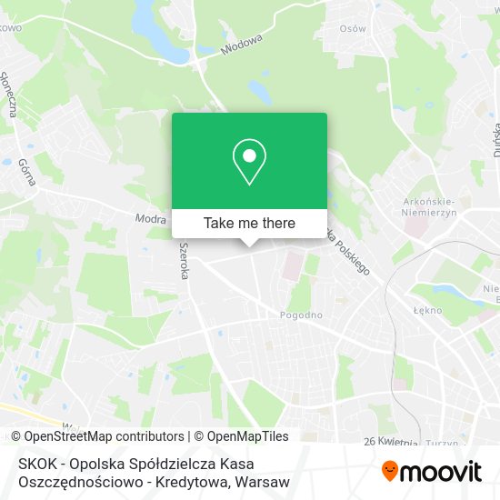 SKOK - Opolska Spółdzielcza Kasa Oszczędnościowo - Kredytowa map