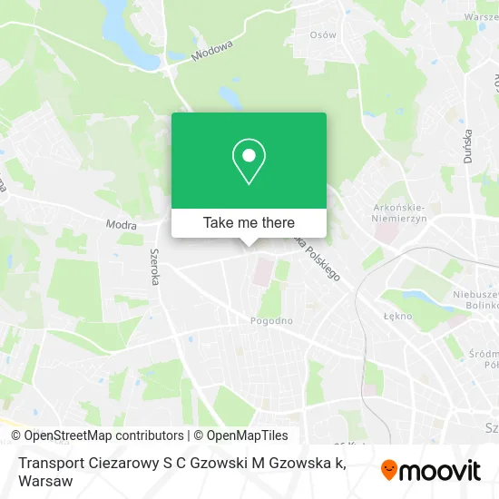 Карта Transport Ciezarowy S C Gzowski M Gzowska k