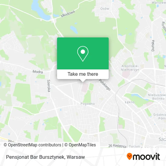 Карта Pensjonat Bar Bursztynek