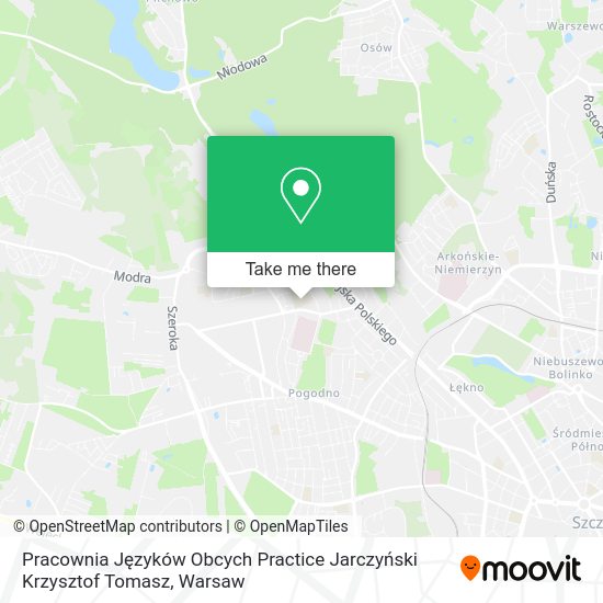 Pracownia Języków Obcych Practice Jarczyński Krzysztof Tomasz map