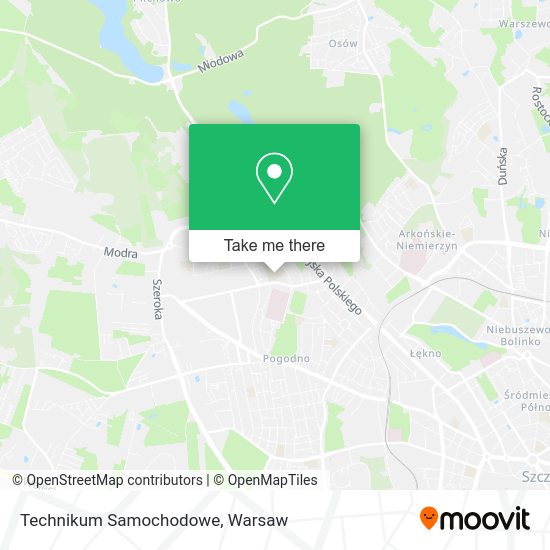 Technikum Samochodowe map