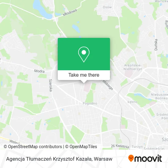 Карта Agencja Tłumaczeń Krzysztof Kazała