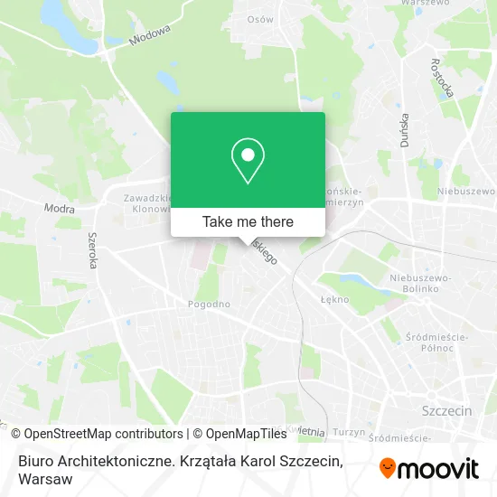 Biuro Architektoniczne. Krzątała Karol Szczecin map