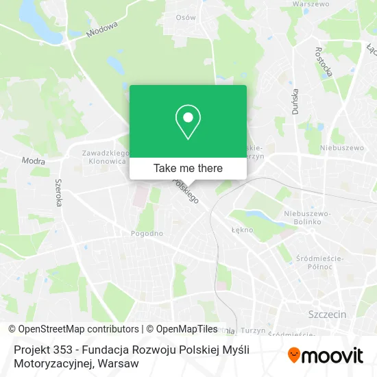 Projekt 353 - Fundacja Rozwoju Polskiej Myśli Motoryzacyjnej map