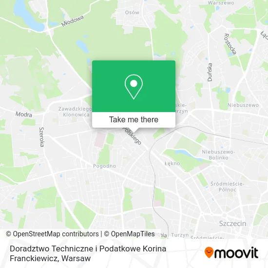 Doradztwo Techniczne i Podatkowe Korina Franckiewicz map