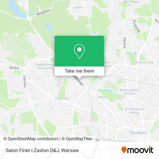 Salon Firan i Zasłon D&J map