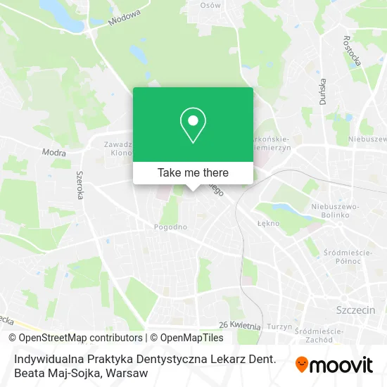 Indywidualna Praktyka Dentystyczna Lekarz Dent. Beata Maj-Sojka map
