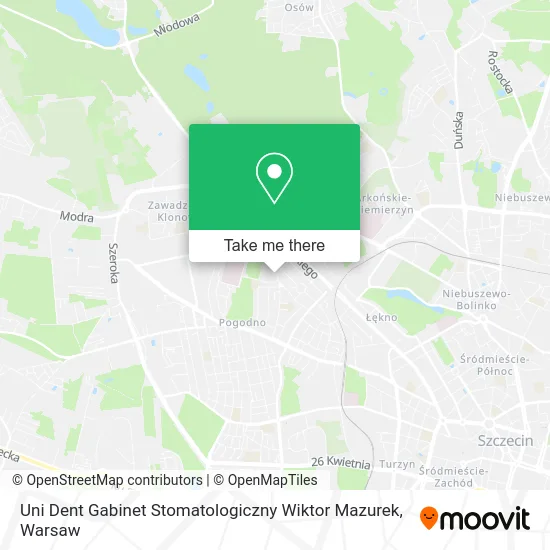 Uni Dent Gabinet Stomatologiczny Wiktor Mazurek map