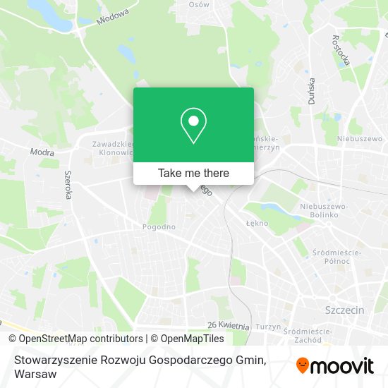 Карта Stowarzyszenie Rozwoju Gospodarczego Gmin