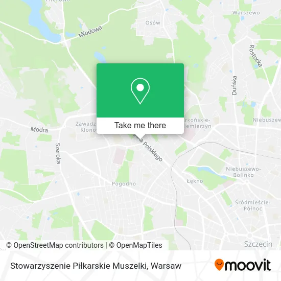 Карта Stowarzyszenie Piłkarskie Muszelki