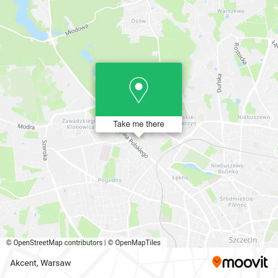 Akcent map