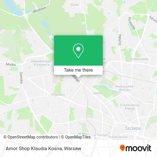 Amor Shop Klaudia Kosna map