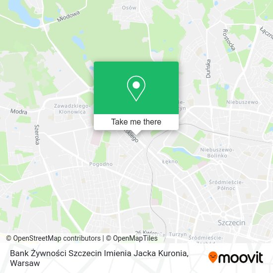 Bank Żywności Szczecin Imienia Jacka Kuronia map