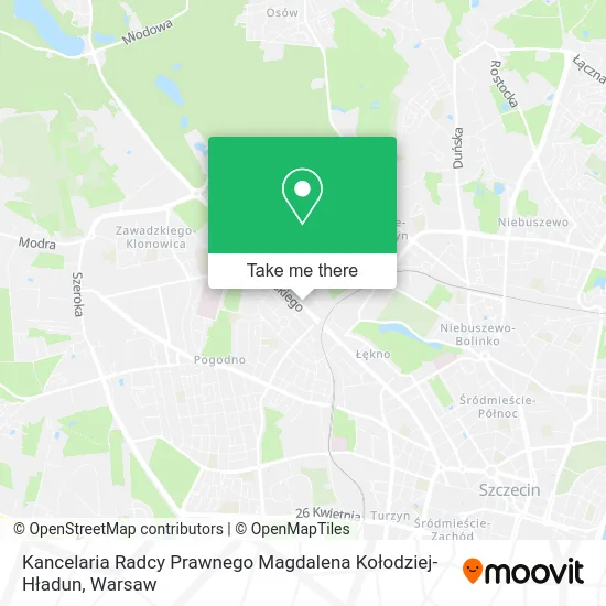 Kancelaria Radcy Prawnego Magdalena Kołodziej-Hładun map