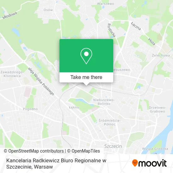 Kancelaria Radkiewicz Biuro Regionalne w Szczecinie map