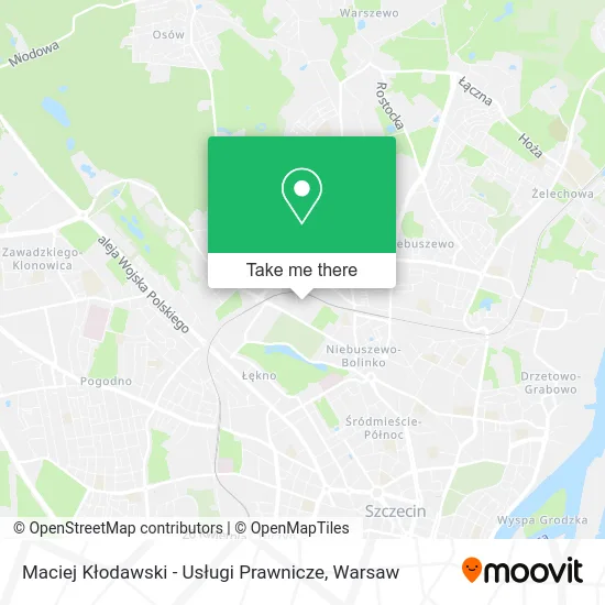 Maciej Kłodawski - Usługi Prawnicze map