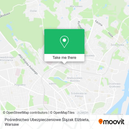 Pośrednictwo Ubezpieczeniowe Ślązak Elżbieta map