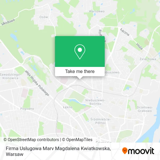 Firma Usługowa Marv Magdalena Kwiatkowska map