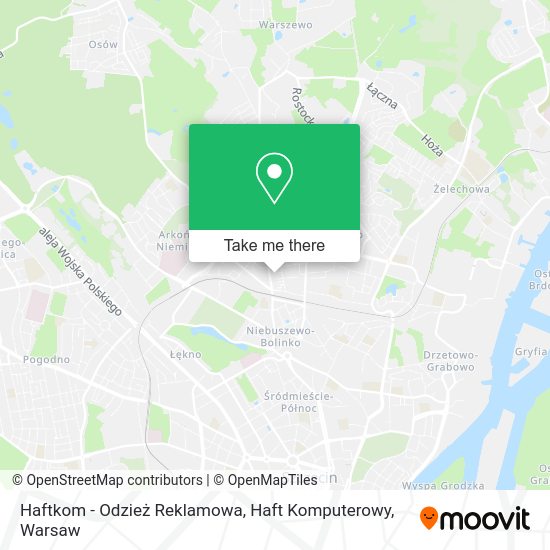 Haftkom - Odzież Reklamowa, Haft Komputerowy map