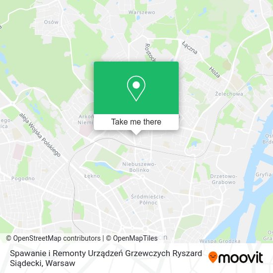 Spawanie i Remonty Urządzeń Grzewczych Ryszard Siądecki map