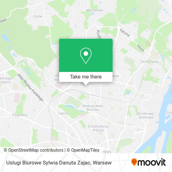 Uslugi Biurowe Sylwia Danuta Zajac map