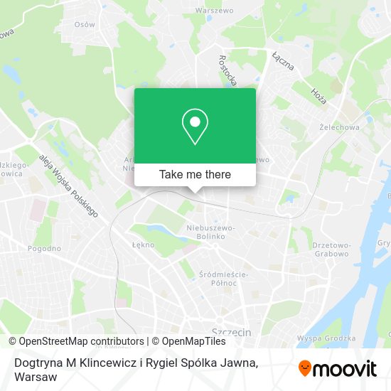 Dogtryna M Klincewicz i Rygiel Spólka Jawna map