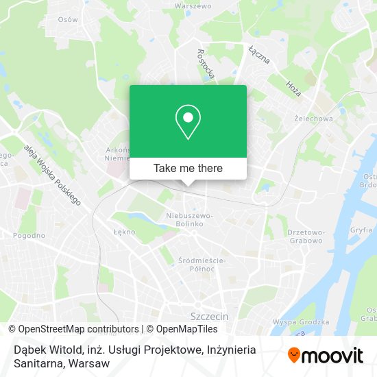 Dąbek Witold, inż. Usługi Projektowe, Inżynieria Sanitarna map