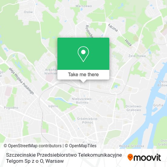 Szczecinskie Przedsiebiorstwo Telekomunikacyjne Telgom Sp z o O map