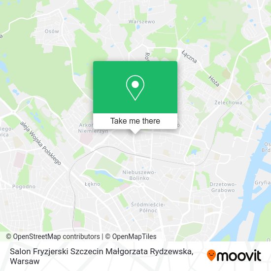 Salon Fryzjerski Szczecin Małgorzata Rydzewska map