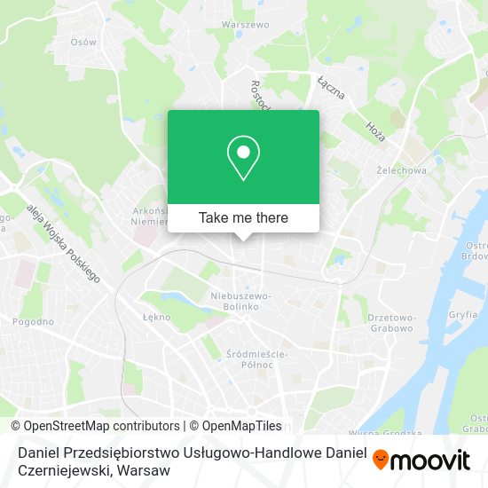 Daniel Przedsiębiorstwo Usługowo-Handlowe Daniel Czerniejewski map