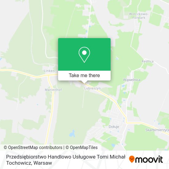 Przedsiębiorstwo Handlowo Usługowe Tomi Michał Tochowicz map