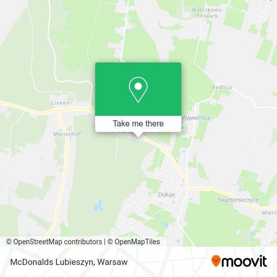 McDonalds Lubieszyn map