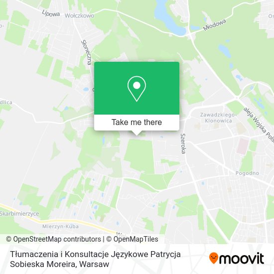 Tłumaczenia i Konsultacje Językowe Patrycja Sobieska Moreira map